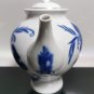 Large Porcelain Teapot 2.5 Liters LOZ Blue Flowers Soviet USSR LFZ Exellent Rare
