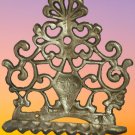 Antique Italian Brass Bronze c.18th Hanukkah Oil Lamp Menora Rare