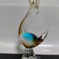 Awesome Vintage Large Murano Glass Bird Swan Hand Blowed Colorful Seguso 28cm