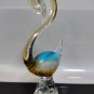 Awesome Vintage Large Murano Glass Bird Swan Hand Blowed Colorful Seguso 28cm