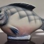 Decorative Porcelain Napkin Holder Planter Ashtray Vase Fish Shaped Signed