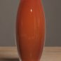 Vintage Empoli Orange Opaline Cased Glass Vase White Inside Hand Blown Italy