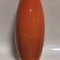 Vintage Empoli Orange Opaline Cased Glass Vase White Inside Hand Blown Italy
