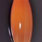 Vintage Empoli Orange Opaline Cased Glass Vase White Inside Hand Blown Italy