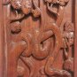 Hand Carved in Laos Wall Plaque Panel Snake on the Tree Rosewood Home Decor 35cm