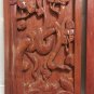 Hand Carved in Laos Wall Plaque Panel Snake on the Tree Rosewood Home Decor 35cm
