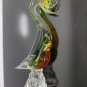 Vintage Large Murano Glass Bird Swan Duck Roadrunner Colorful Excellent 31cm