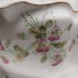 Antique European Hand Painted Floral Porcelain Gravy Boat with Underplate 19th c