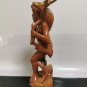 Old Vintage Large Sculpture Statue Igorot Tribe Wood Carved Warrior Hunter 40cm