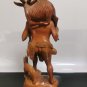 Old Vintage Large Sculpture Statue Igorot Tribe Wood Carved Warrior Hunter 40cm