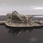 Nature-sceen Figure Display Silver Plated Brass Grasshopper and Snail on a Leaf