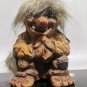 Large Vintage Nyform Norwegian Troll Doll  Original Tag 6" tall Folk Art