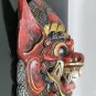 Vintage Polychrome Barong Rangda Wooden Mask Bali Indonesia Hand Painted