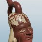 Repro of Bottle with Portrait Head Moche Artist North Coast Peru Pre-Columbian