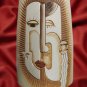 Vintage MCM Picasso Style Two Sided Vase Split Face And Tribal Women Rowing Boat