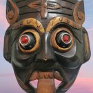 Vintage Hand Carved Wooden Mask Wall Hanging Home Decor