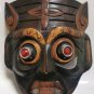 Vintage Hand Carved Wooden Mask Wall Hanging Home Decor