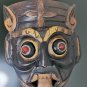 Vintage Hand Carved Wooden Mask Wall Hanging Home Decor