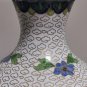 Beautiful Old Vintage Chinese Cloisonne Brass and Enamel Vase 7"