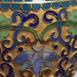 Beautiful Old Vintage Chinese Cloisonne Brass and Enamel Vase 7"