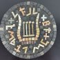 Eilon Mosaics Made by Hand of Natural Israel Stone Lyre of Four Strings Judaica
