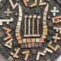Eilon Mosaics Made by Hand of Natural Israel Stone Lyre of Four Strings Judaica