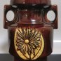 Old Vintage Israel Ceramic Art Vase Hand Made and Glazed Rare 60's