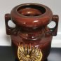 Old Vintage Israel Ceramic Art Vase Hand Made and Glazed Rare 60's