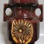 Old Vintage Israel Ceramic Art Vase Hand Made and Glazed Rare 60's