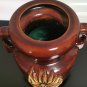 Old Vintage Israel Ceramic Art Vase Hand Made and Glazed Rare 60's