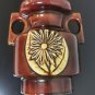 Old Vintage Israel Ceramic Art Vase Hand Made and Glazed Rare 60's