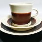 Lapid Set of Three Pieces Ceramic Matching Cup Saucer and Dish Made in Israel