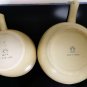 Lapid Pair of Ceramic Small Pot Pottery Handled Soup Bowl Creamer Made in Israel