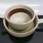 Lapid Pair of Ceramic Small Pot Pottery Handled Soup Bowl Creamer Made in Israel