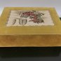 Old Vintage Trinket Jewelry Box Tapestry Embroidery Lady Knitting Collectible