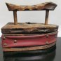 Vintage Spanish Decoration Coal Wooden Iron Trinket Jewlery Box Home Decor
