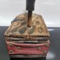 Vintage Spanish Decoration Coal Wooden Iron Trinket Jewlery Box Home Decor
