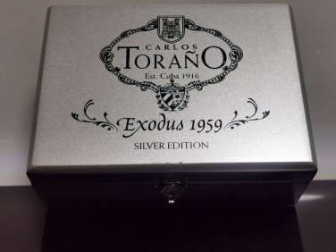 Carlos Tora&Atilde;&plusmn;o 1959's Original Exodus Empty Cigar Box Silver Edition Collectible