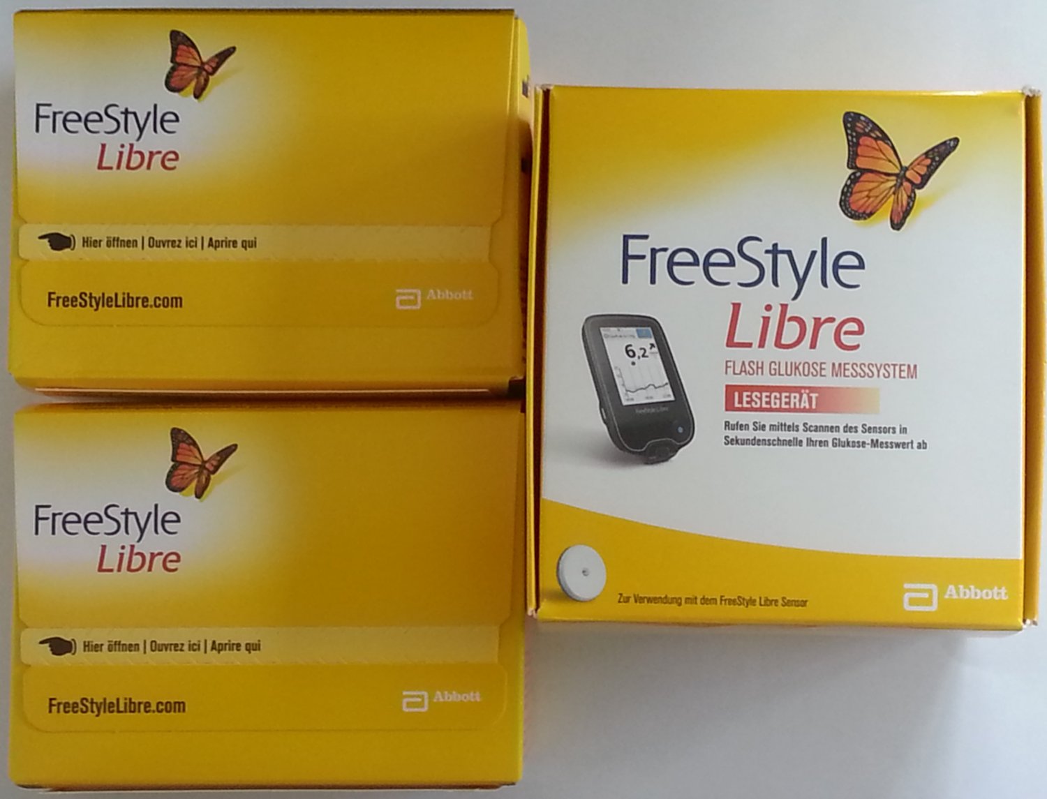 Abbott FreeStyle Libre Starter Kit Reader With Sensors Unit Mg DL