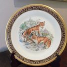 New -Beautiful Vintage Lenox Woodland Wildlife Red Foxes Boehm Collectors Plate