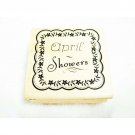 Wood Mounted Rubber Stamp by Craft Smart - April Showers