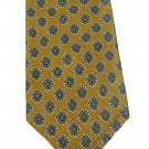 Robert Talbott Silk Tie Mens Tie Italy Mustard Gold Blue Flowers Daisy Best Of Class Woven 59