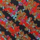 Jim Thompson Thai Silk Tie Mens 55 Short Fashion Necktie Black Aqua Purple Red Paint Splatter Stripe