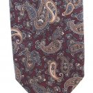 Robert Talbott Italian Silk Tie Mens Skinny Necktie Paisley Classic Maroon Tan Blue Luxury 57