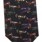 Vintage Airplanes Necktie Tie Aircraft Plane Biplane Wright Flyer Aviation Italian Silk Lucarelli