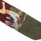 Golf Necktie Robert Talbott Hand Sewn Silk Tie Long Mens Classic Old School Golfer Green Maroon 59.5