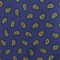 Ralph Lauren Polo Necktie Purple Green Paisley Narrow Tie Italy Narrow Youth Boys Size 50
