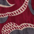 Fratelli Moda Italian Silk Necktie Mens Tie Retro Mod Art Funky Raspberry Gray Cream 57