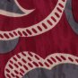 Fratelli Moda Italian Silk Necktie Mens Tie Retro Mod Art Funky Raspberry Gray Cream 57