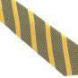 Vesuvio Napoli Italian Silk Extra Long 60 Necktie Woven Yellow Black Mod Stripe Taxi Cab Check